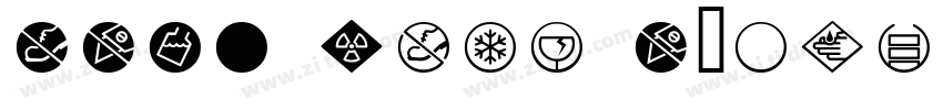 ASTM Care Symbols 20字体转换